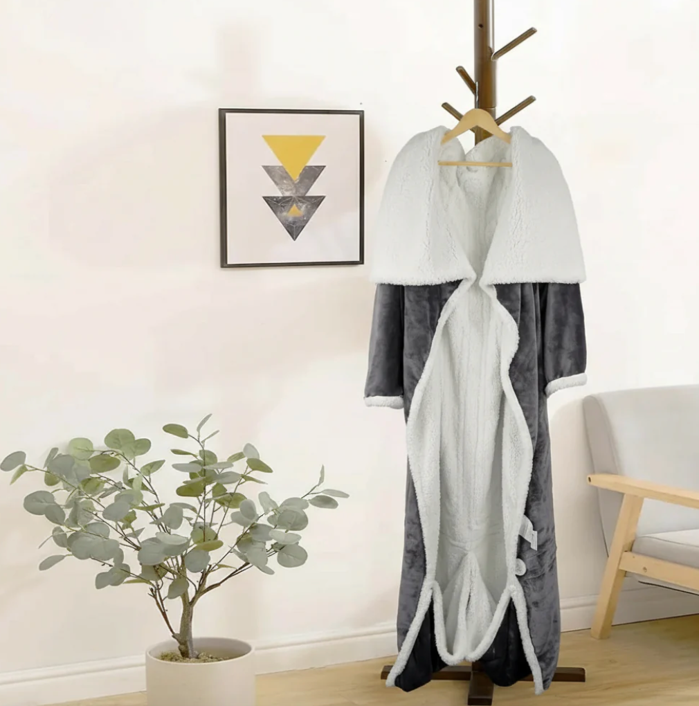 WinterWoven® Electric Blanket Wearable Sherpa Fleece